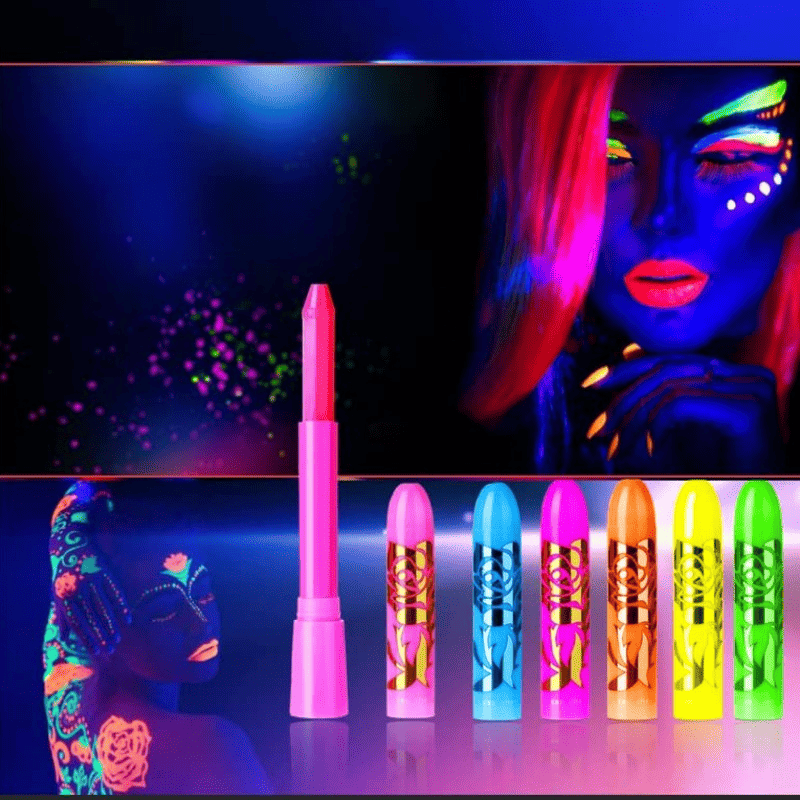 6-Piece UV Glow Face & Body Paint Set