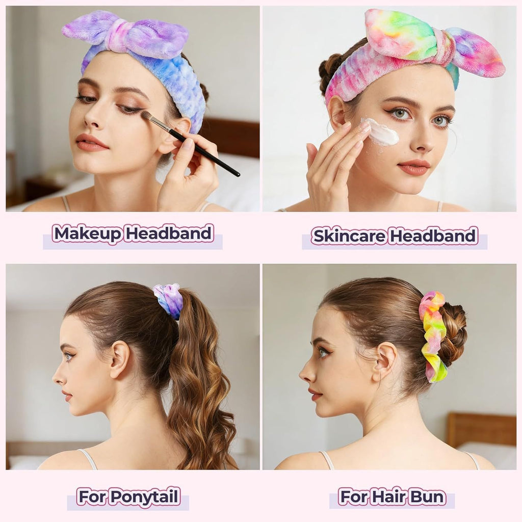 6-Piece Spa Headband & Hair Scrunchie Set