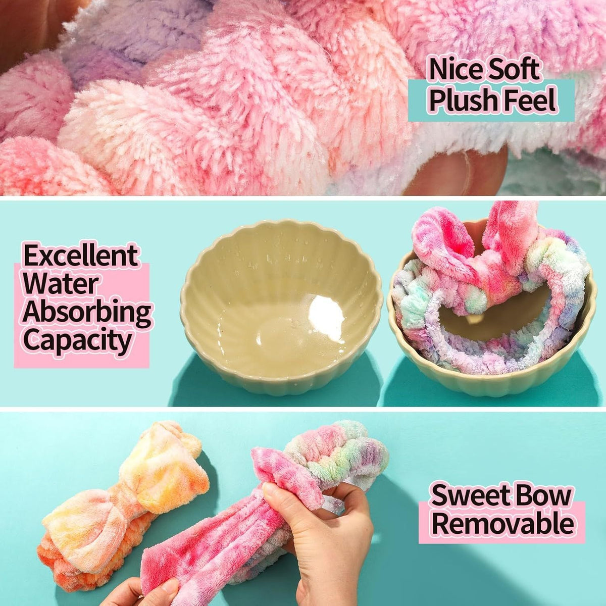 6-Piece Spa Headband & Hair Scrunchie Set
