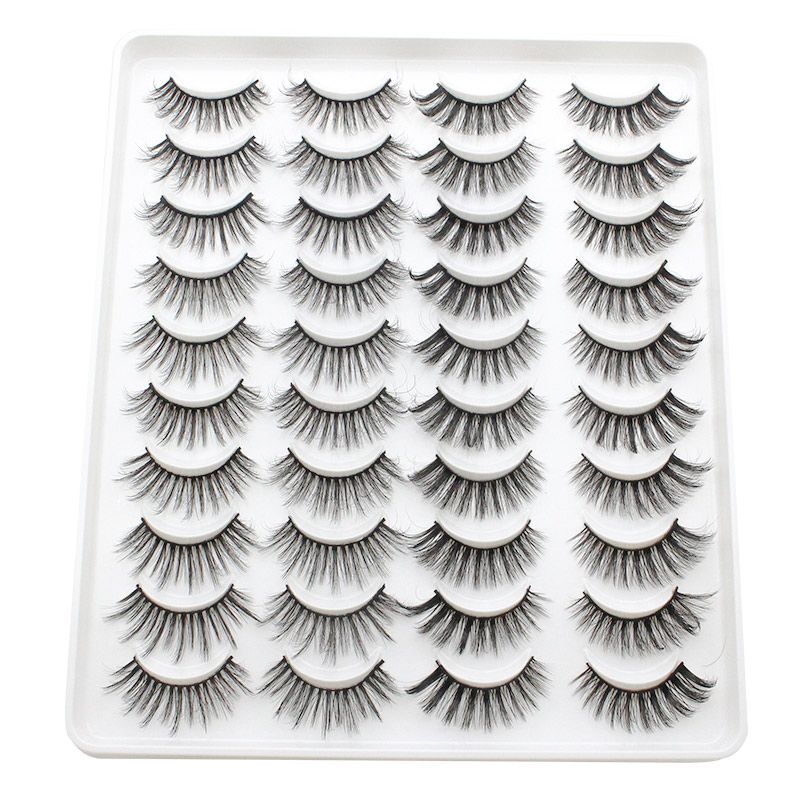20-Pair Wispy False Eyelash Set