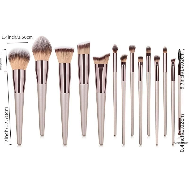 10-Piece Professional Makeup Brush Set
