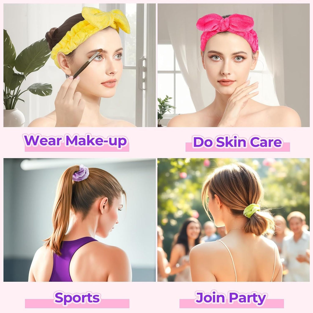 6-Piece Spa Headband & Hair Scrunchie Set
