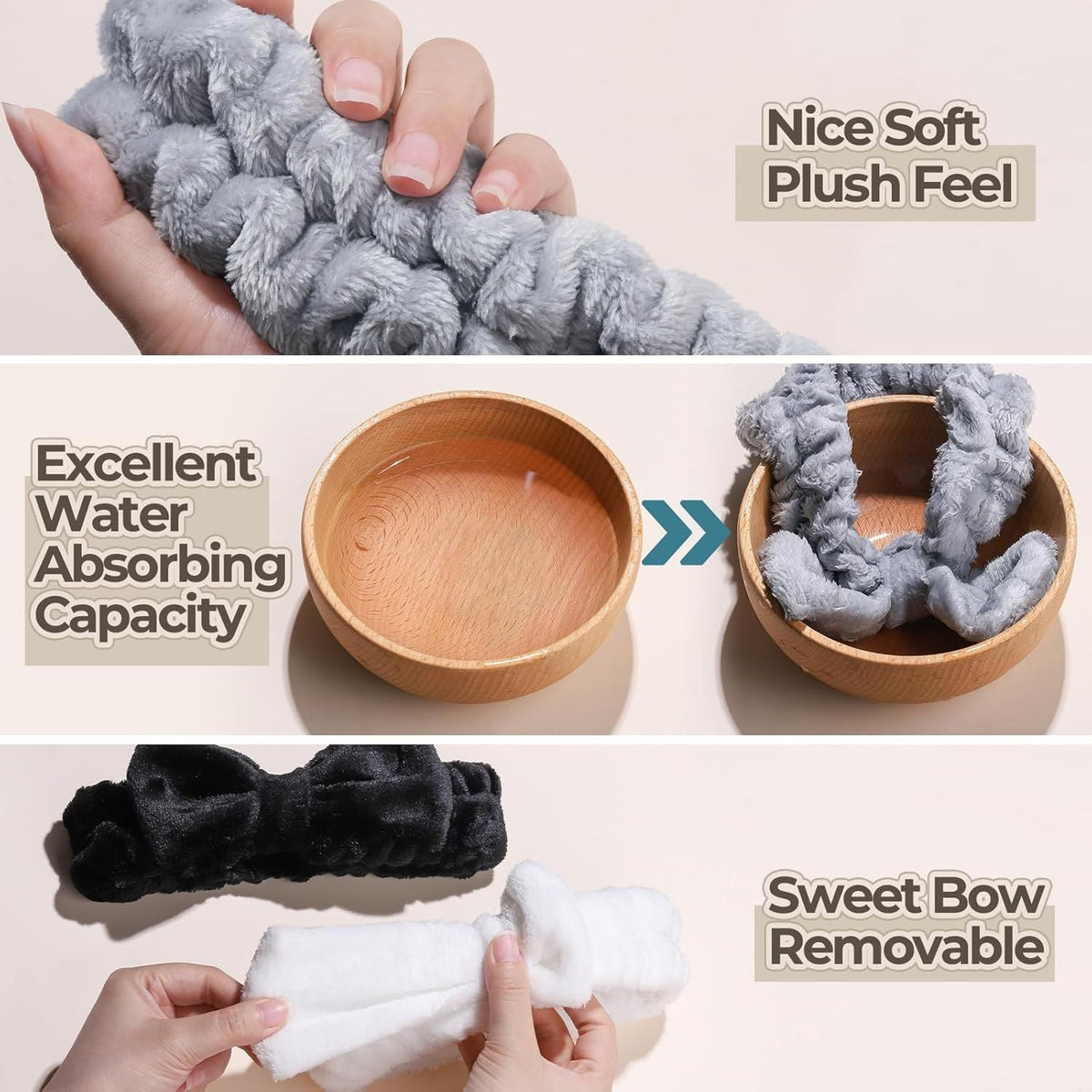 6-Piece Spa Headband & Hair Scrunchie Set
