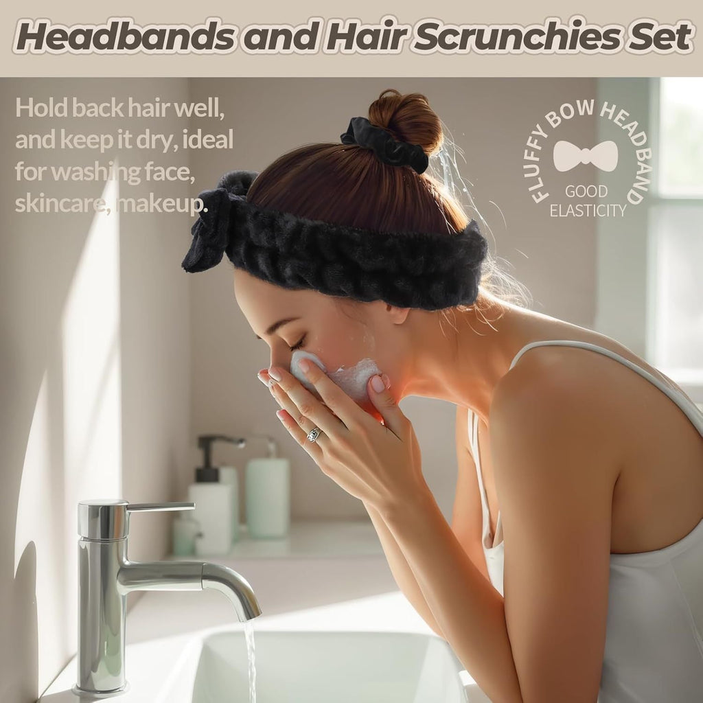 6-Piece Spa Headband & Hair Scrunchie Set