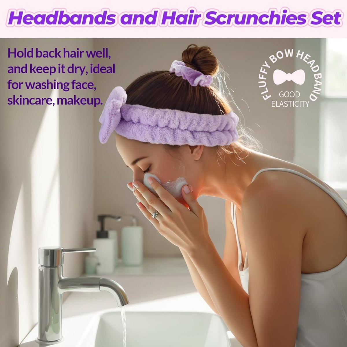 6-Piece Spa Headband & Hair Scrunchie Set