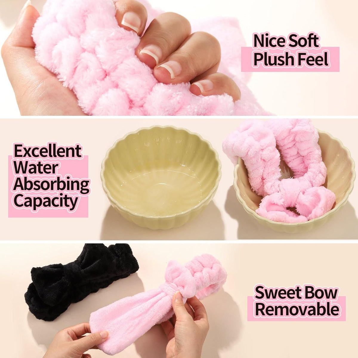 6-Piece Spa Headband & Hair Scrunchie Set