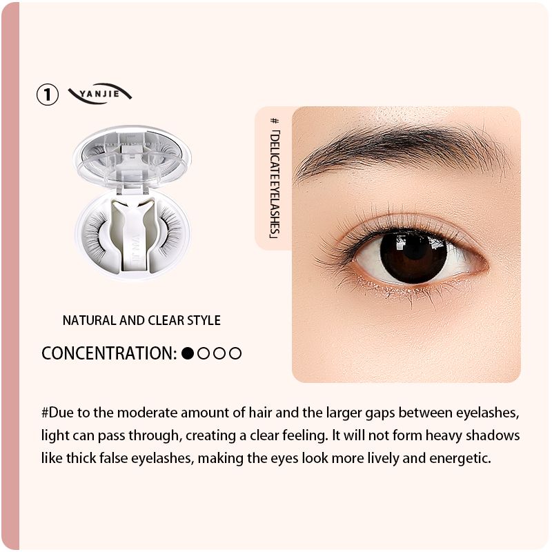 Natural Wispy No-Glue Magnetic Lashes