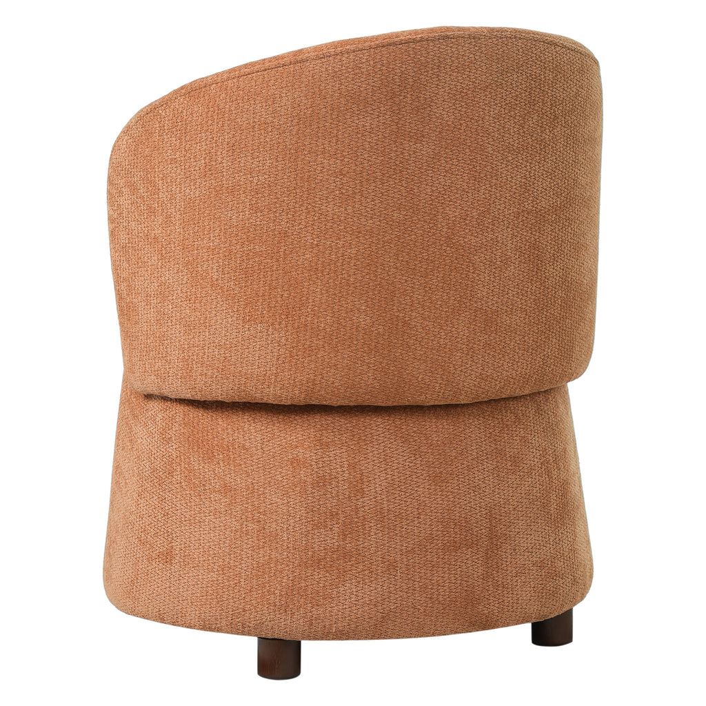 Orange Pet Friendly Chair with Hidden Pet Nook & Storage Seat