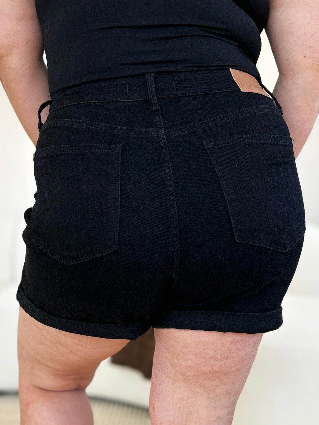 Judy Blue Full Size High Waist Tummy Control Cuffed Shorts