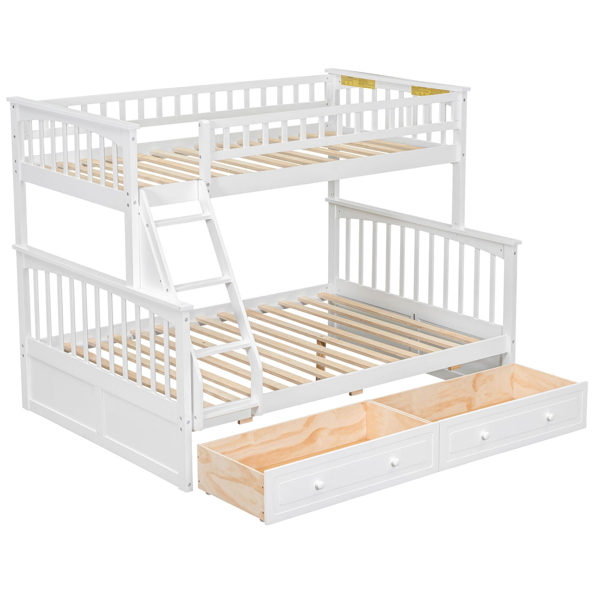 Convertible Storage Bunk Bed with Drawers - Twin Over Full