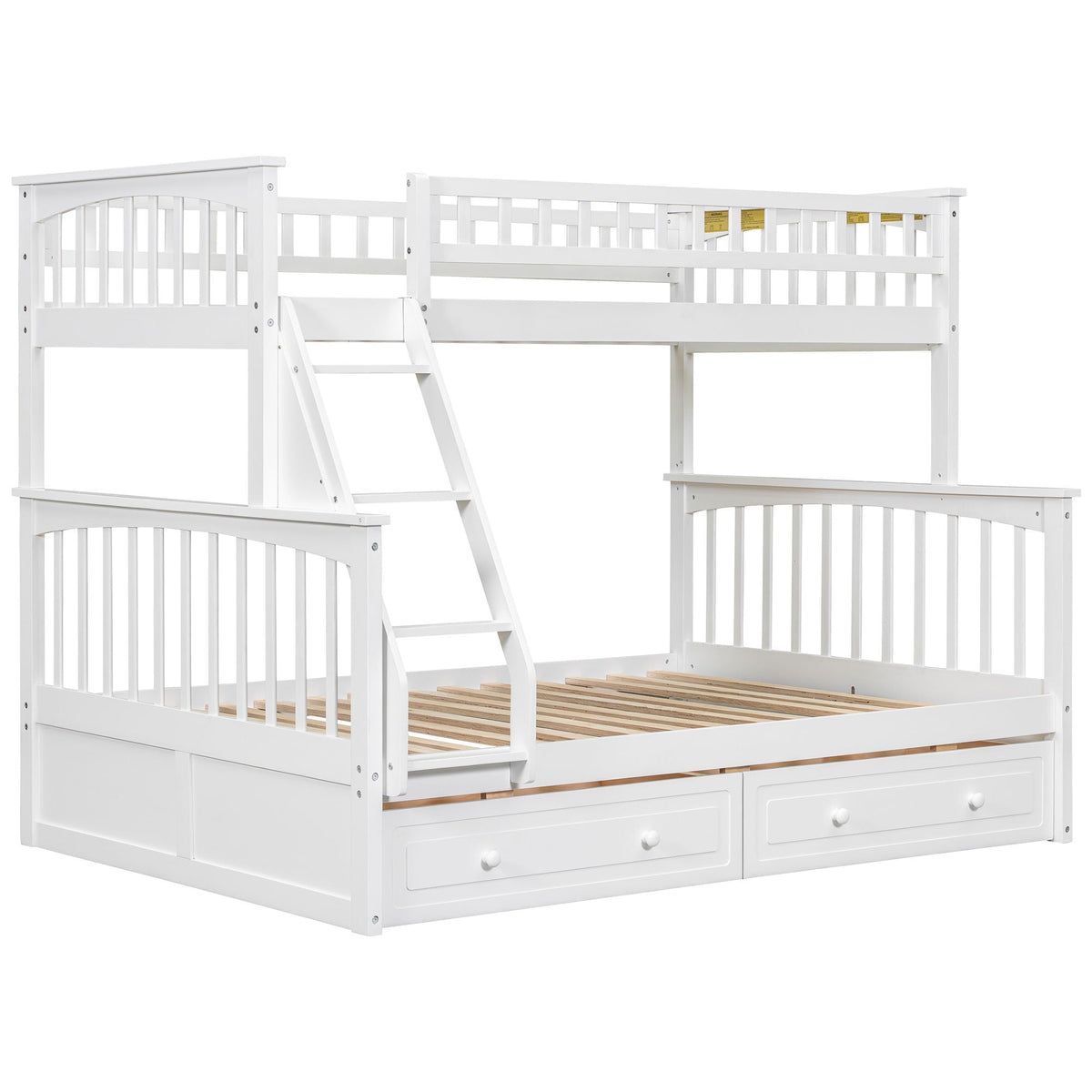 Convertible Storage Bunk Bed with Drawers - Twin Over Full