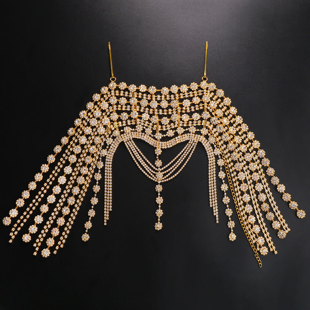 Bohemian Rhinestone Forehead Chain Hair Jewelry