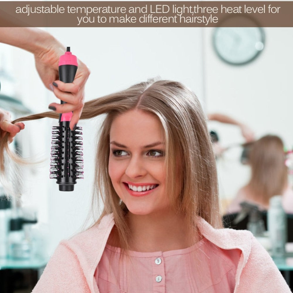2-in-1 Rotating Hot Air Brush & Hair Dryer