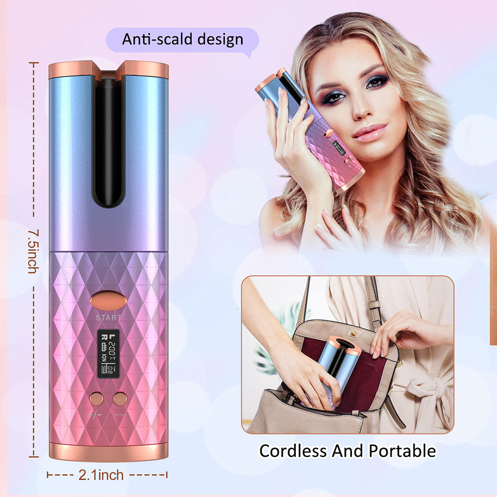 Portable USB Rechargeable Automatic Hair Curler
