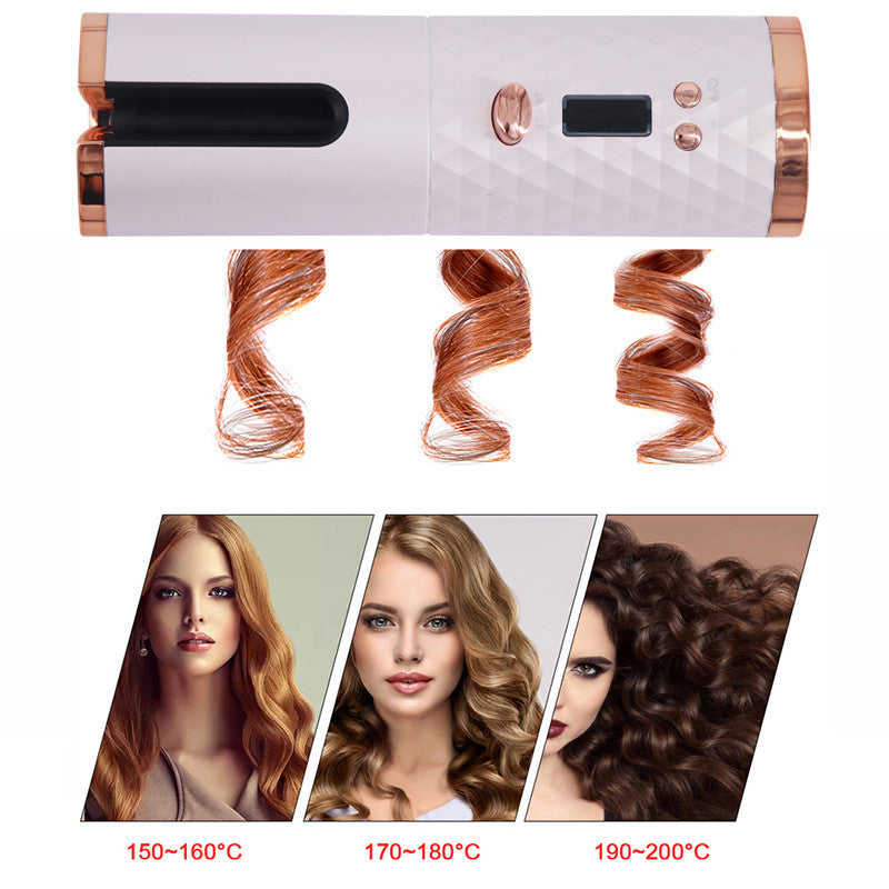 Portable USB Rechargeable Automatic Hair Curler