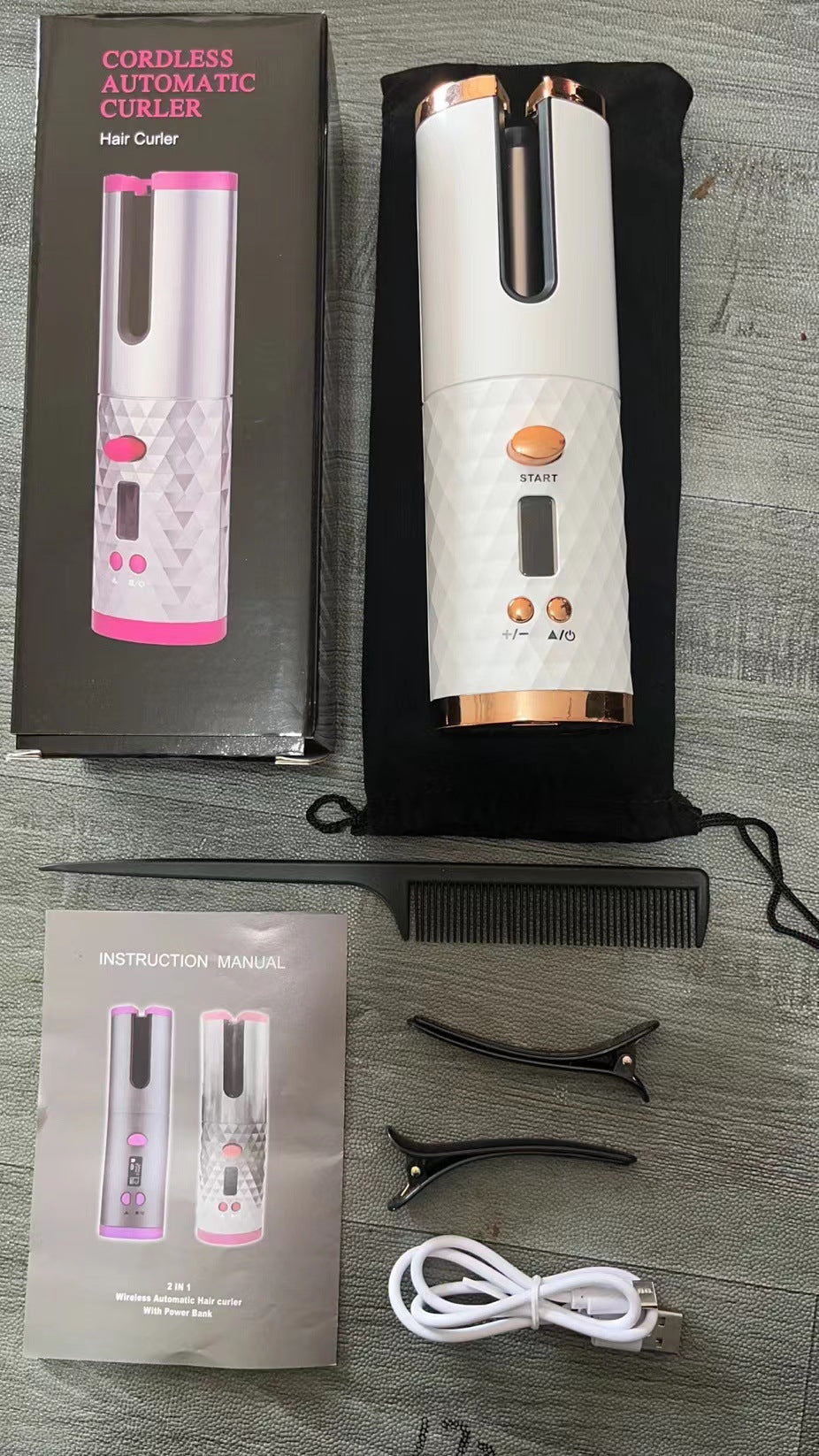 Portable USB Rechargeable Automatic Hair Curler