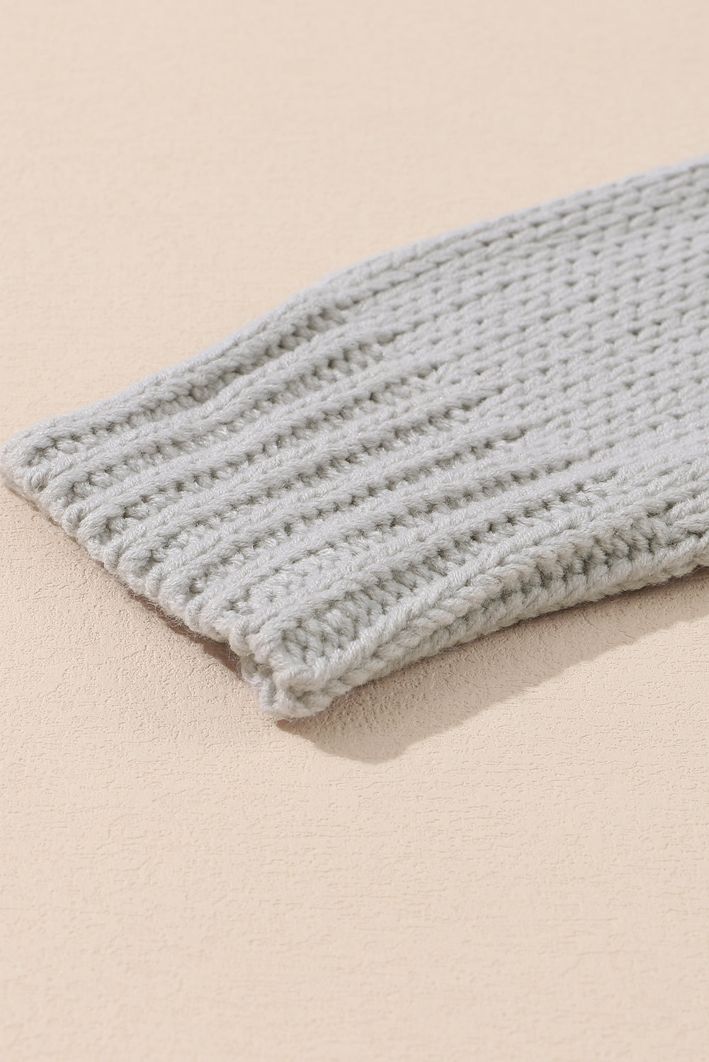 Chunky Drop-Shoulder Turtleneck Sweater