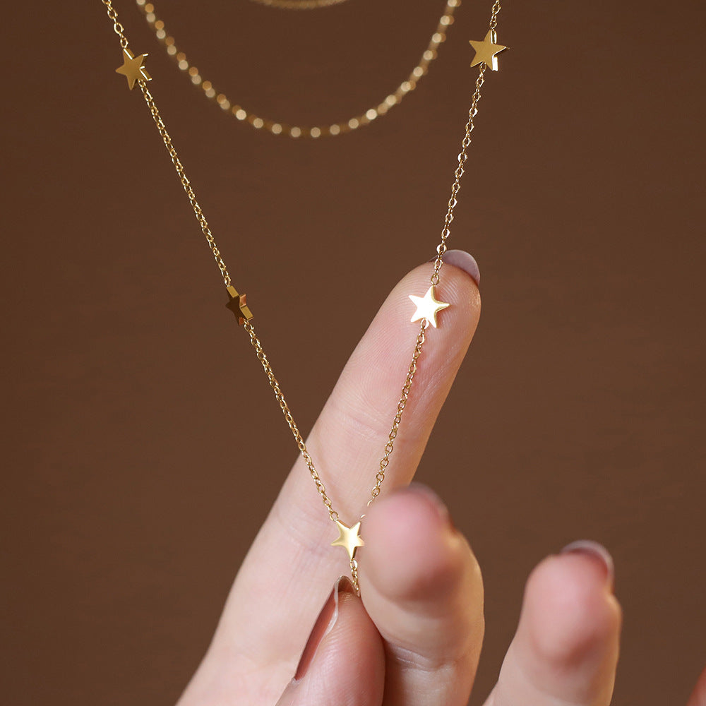 Luxe Popular Bohemian Star Personalized Clavicle Chain