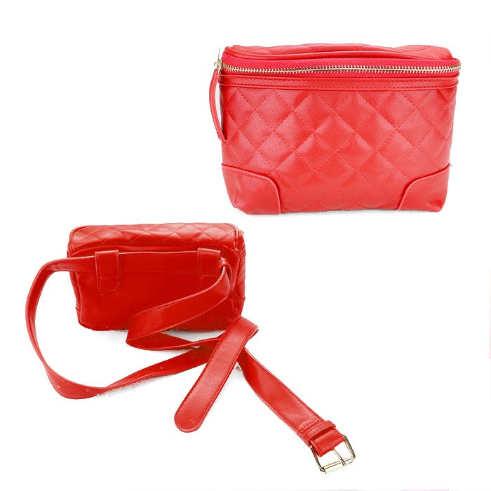 Faux Leather Belt Bag