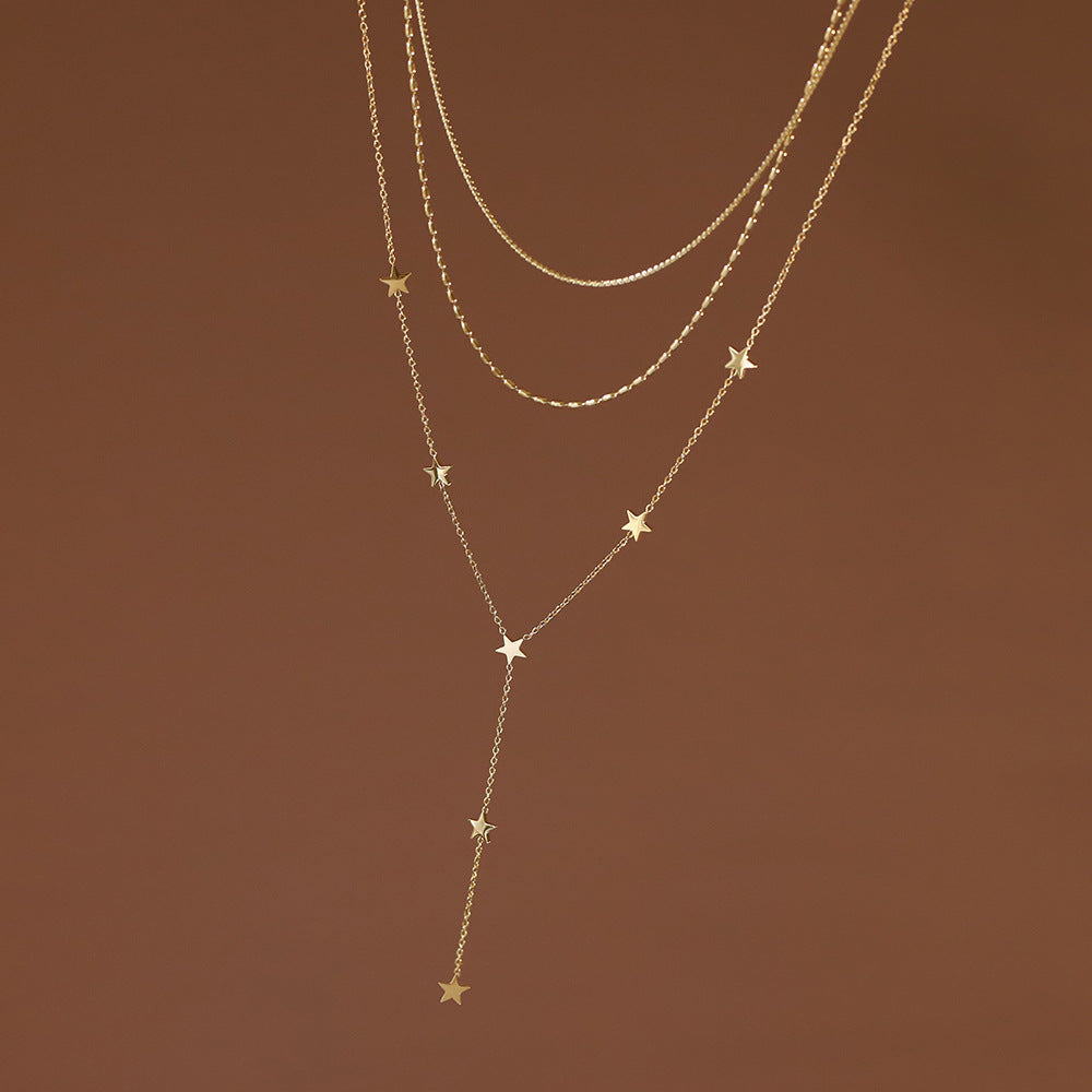Luxe Popular Bohemian Star Personalized Clavicle Chain