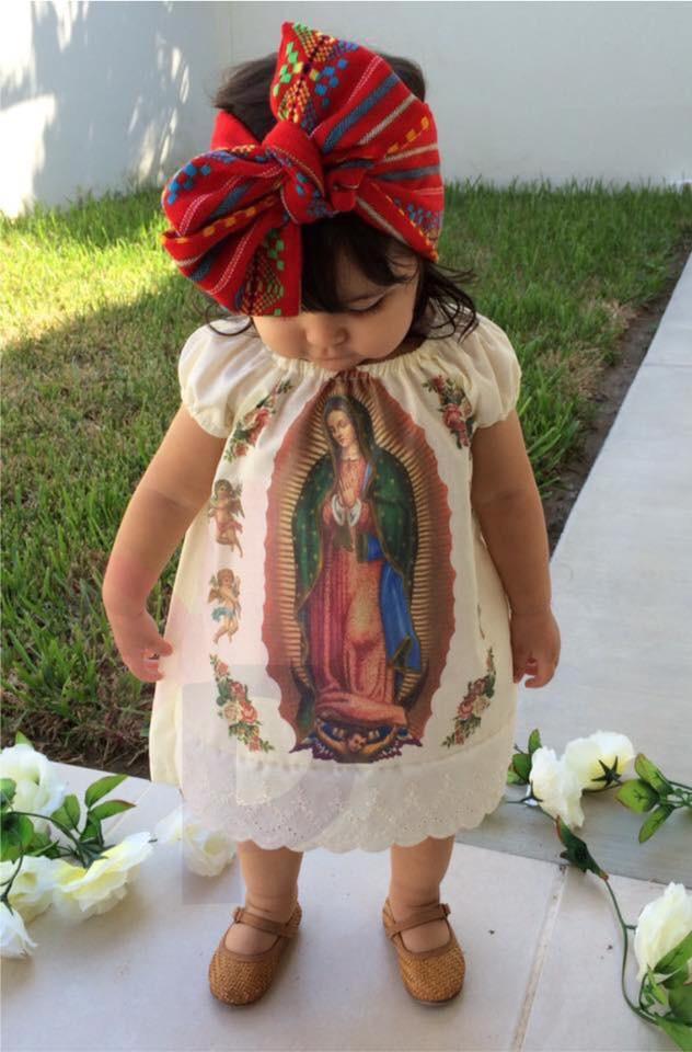 Our Lady of Guadalupe Girls Dress 2 Pc Set