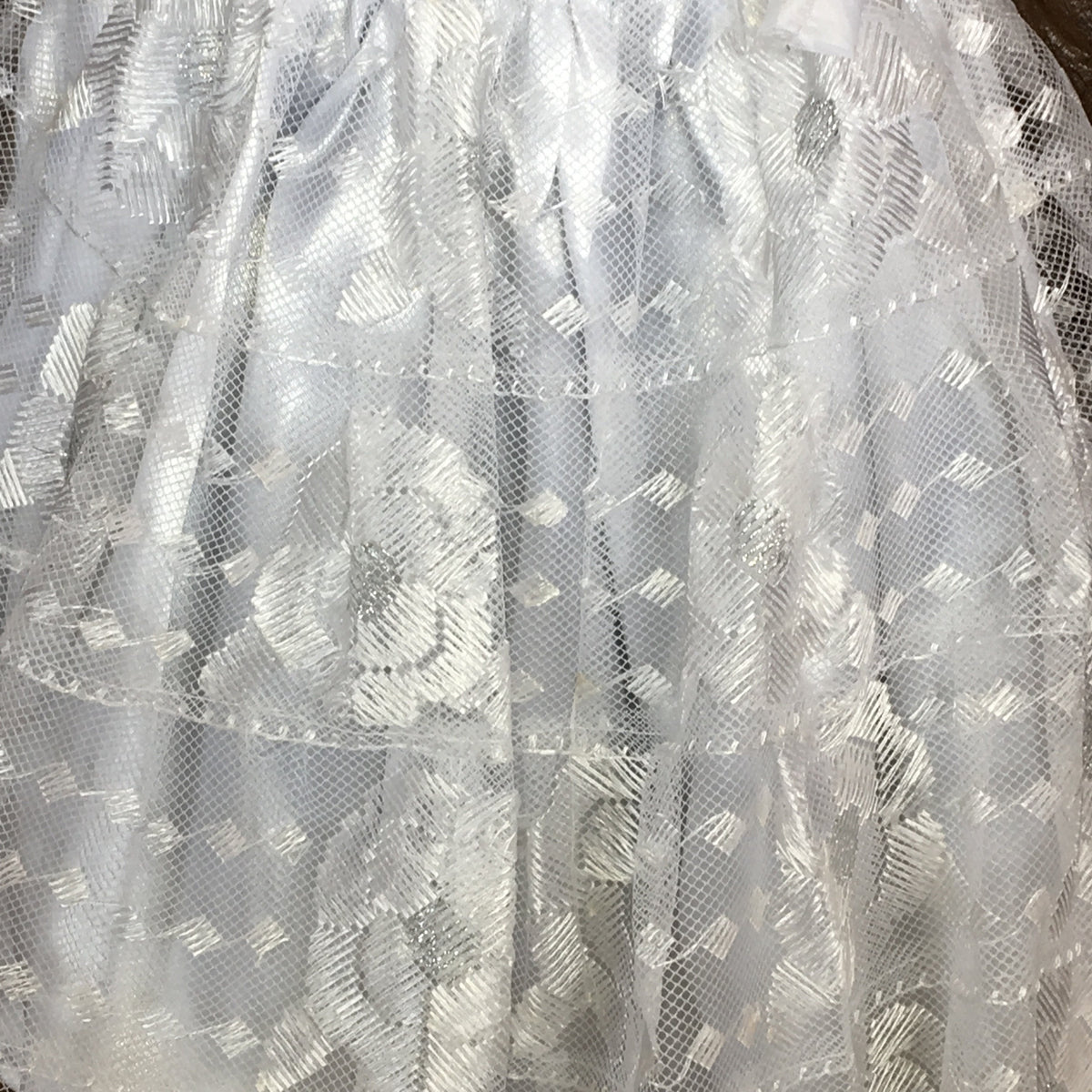 Mexican Chiapaneca Dress for Girls White/White