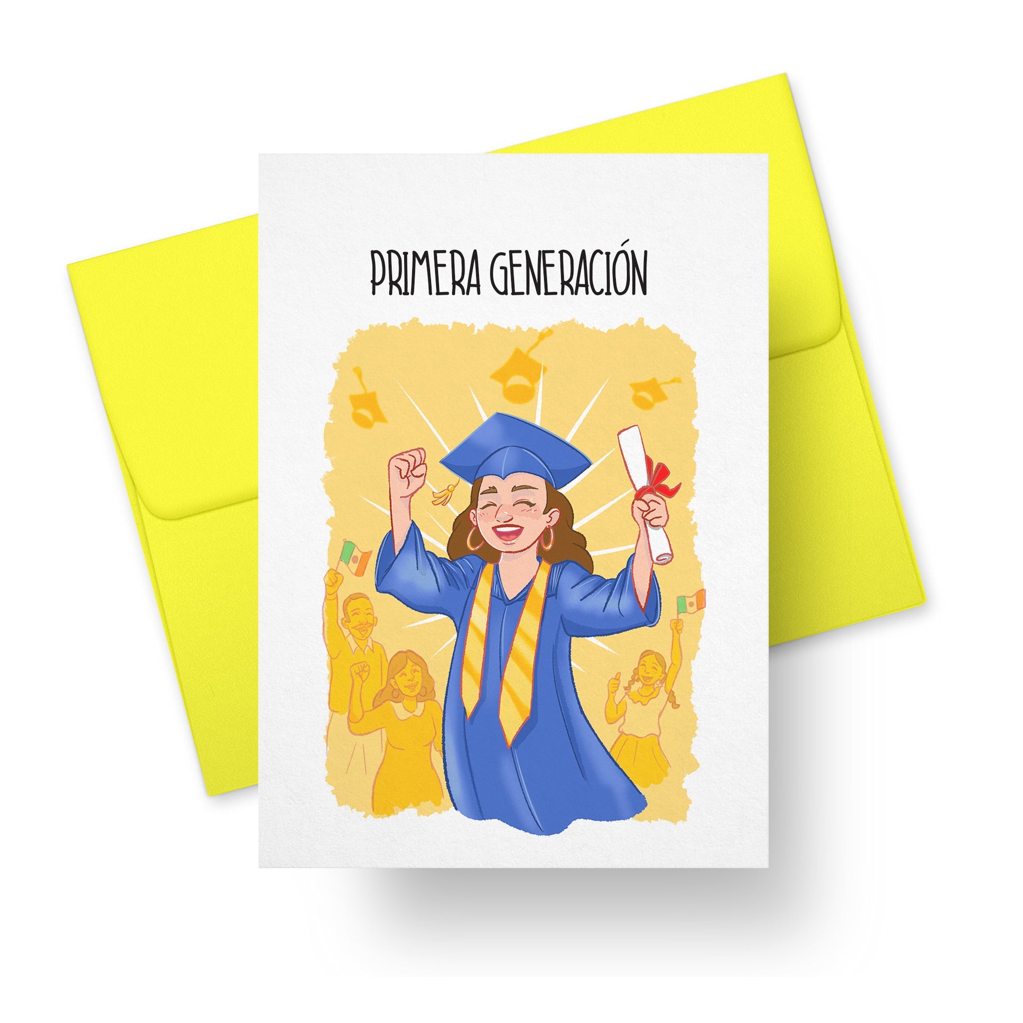 Graduation Card – Primera Generación (First-Generation Graduate – Girl)