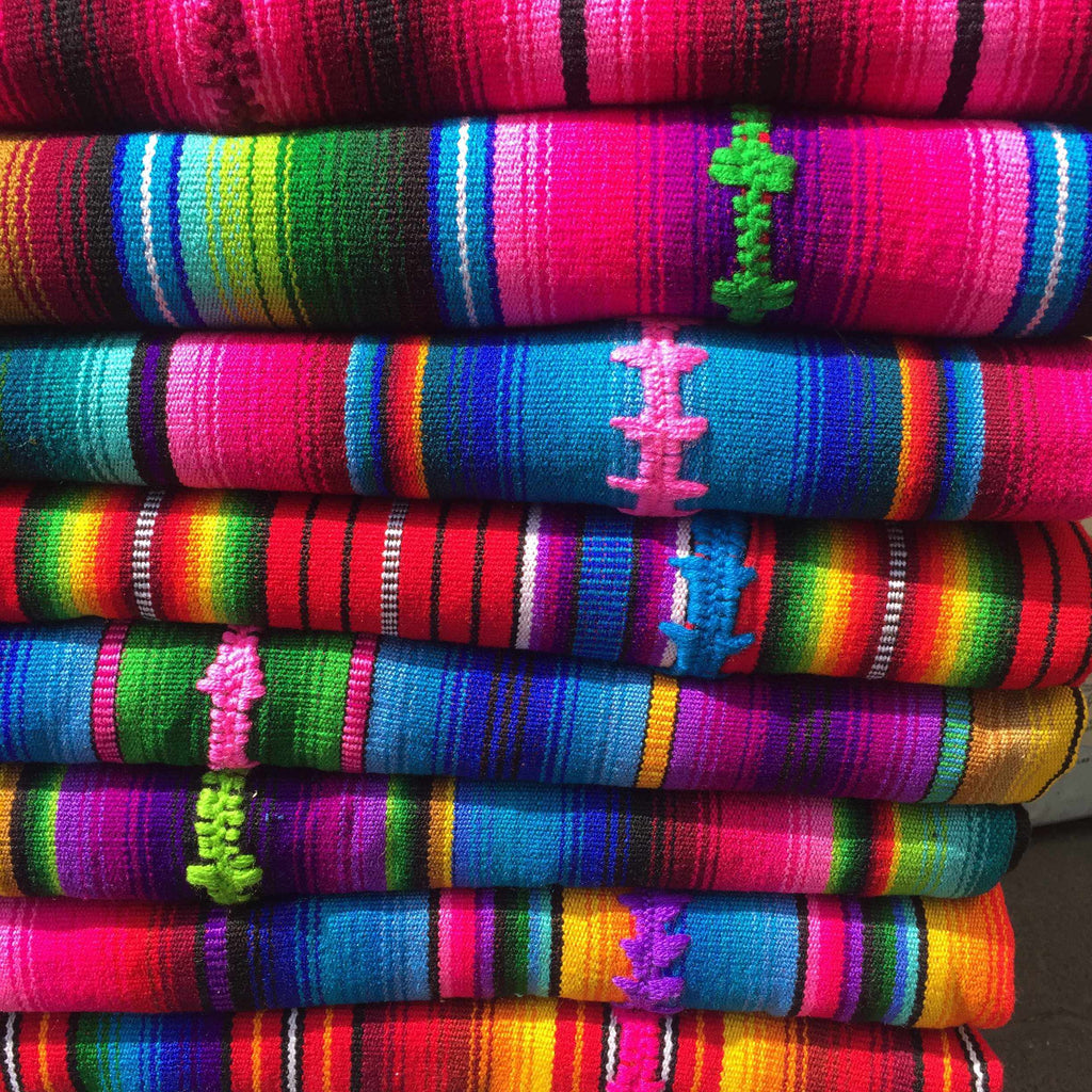 Hacienda Sarape Stripe Multicolor Backpack - Guatemala