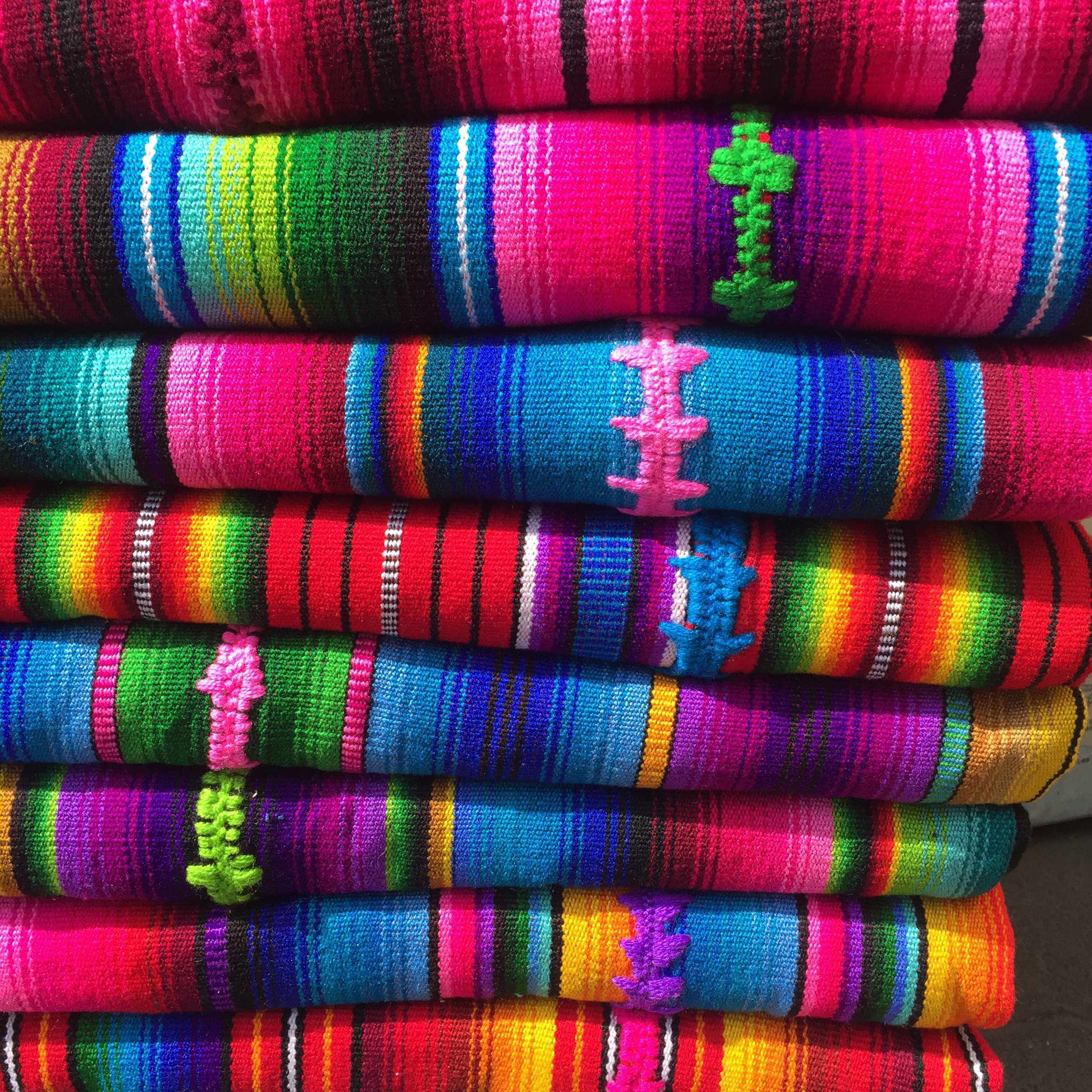 Hacienda Sarape Stripe Multicolor Backpack - Guatemala