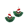 Half Moon PomPom Earrings - Thailand