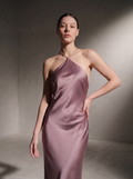 Silk Diamond Gown - Mauve