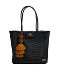 Solid Black Hombro Bag