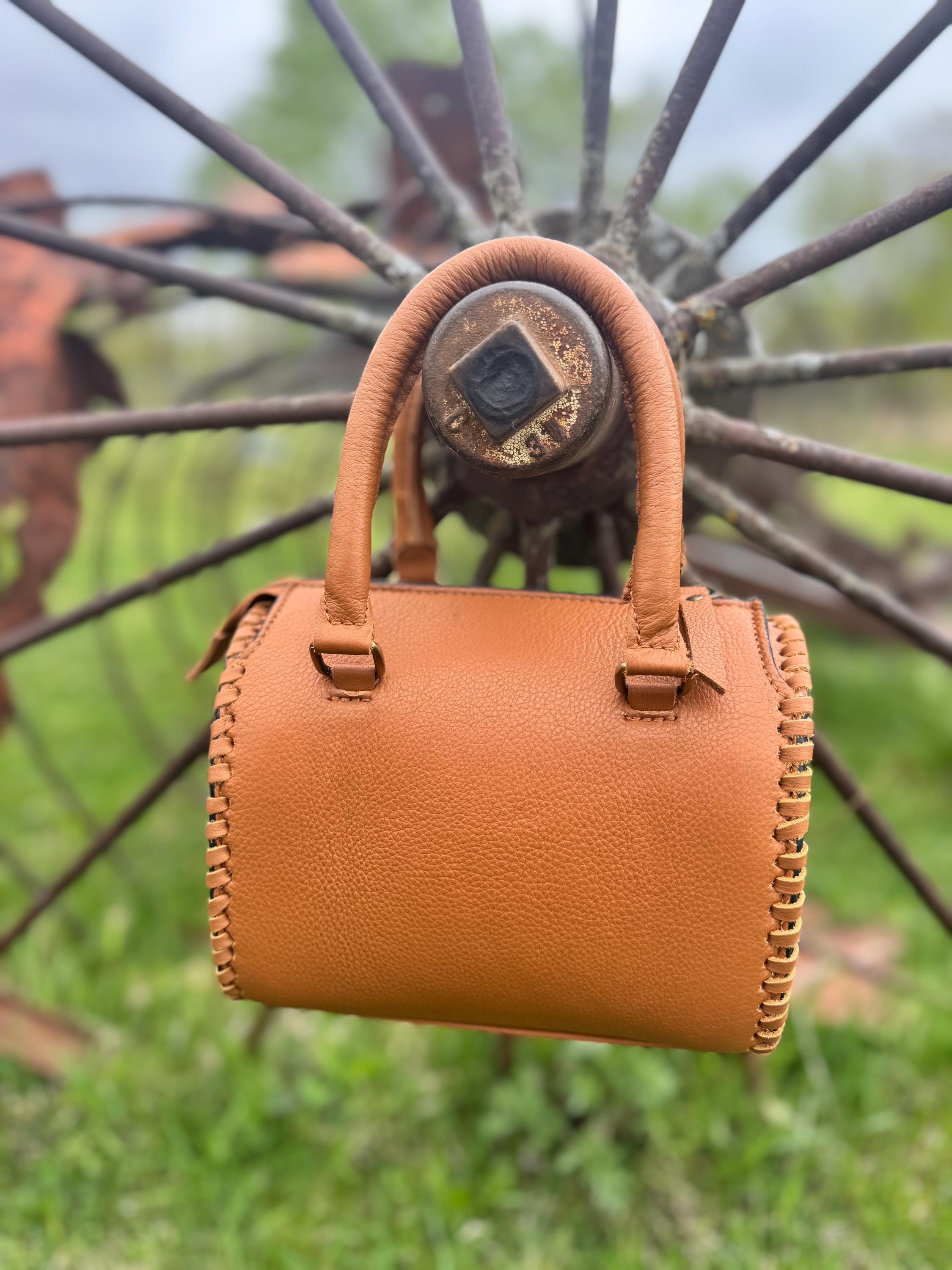 Desert Sunset Western Speedy Leather Purse with optional wallet