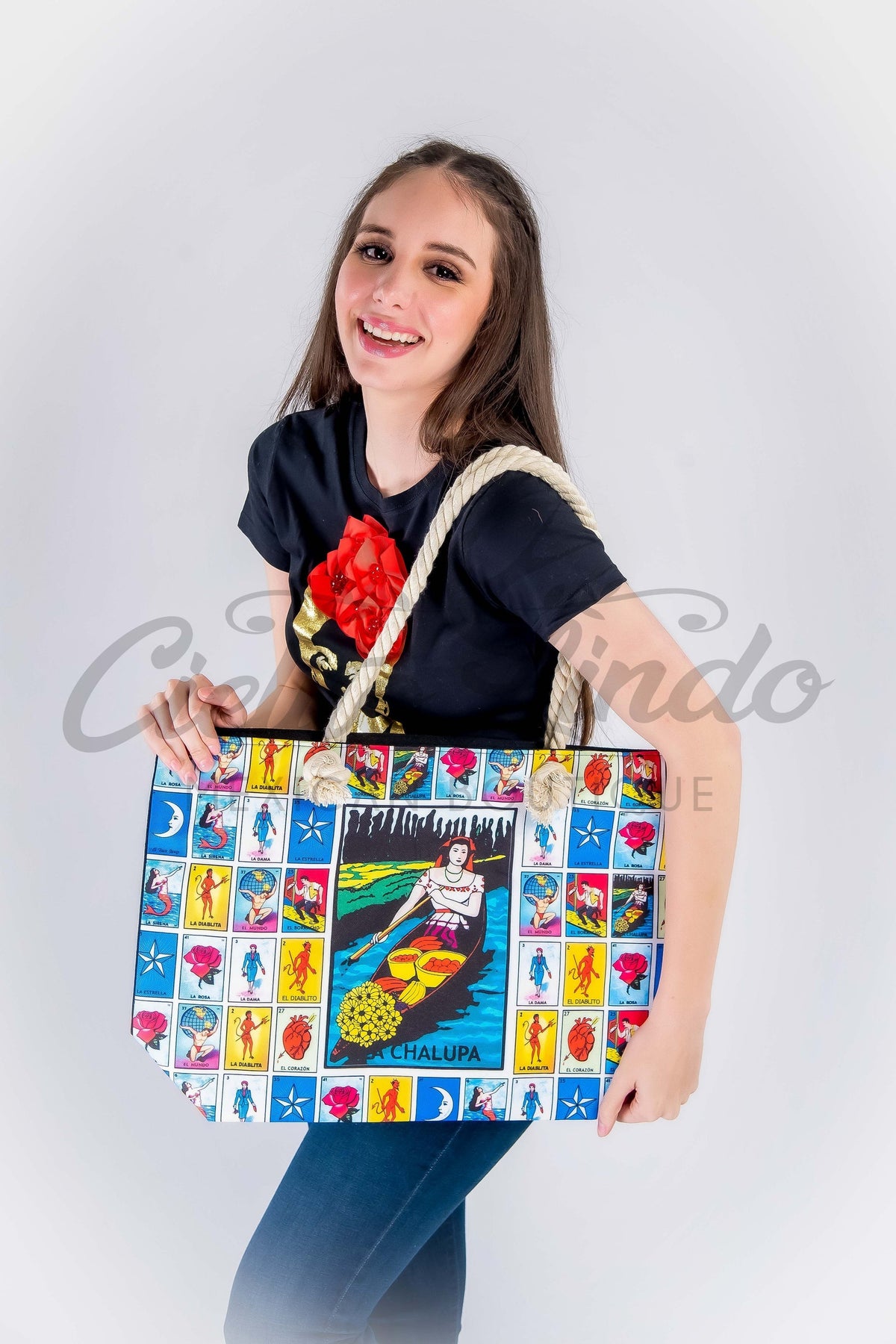 Lotería Canvas Tote Bag — Extra Large