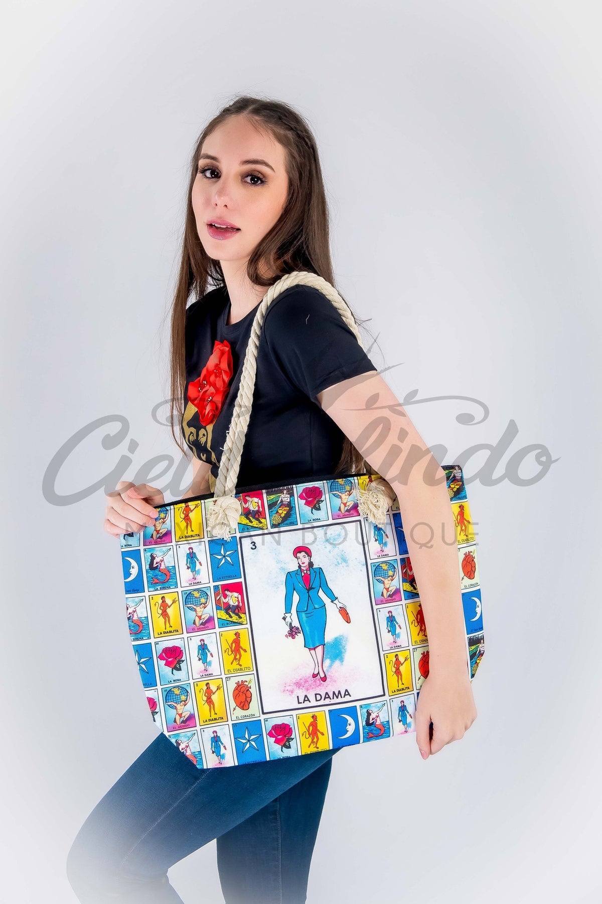 Lotería Canvas Tote Bag — Extra Large