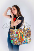 Virgen de Guadalupe Canvas Tote Bag — Extra Large
