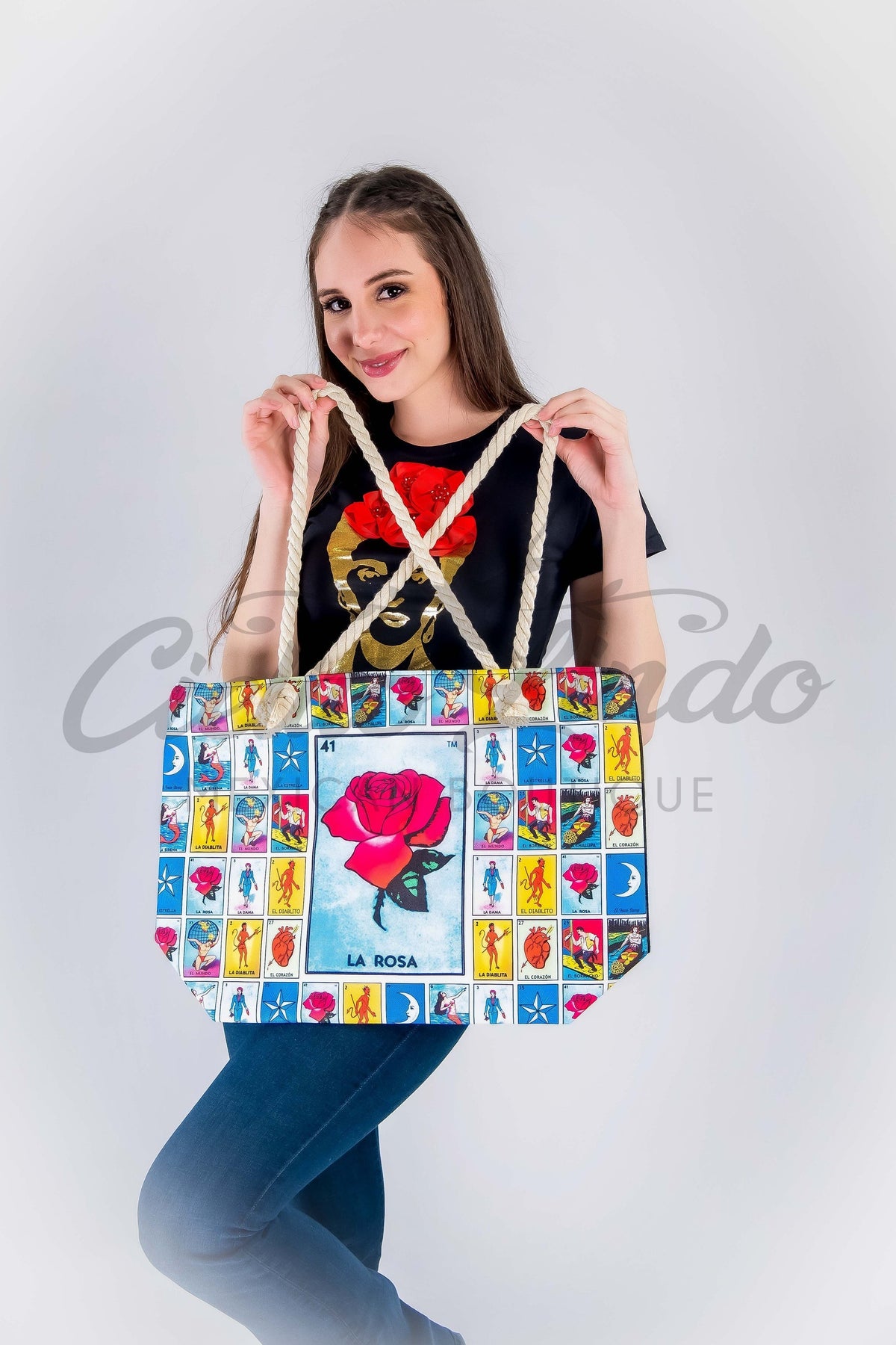 Lotería Canvas Tote Bag — Extra Large
