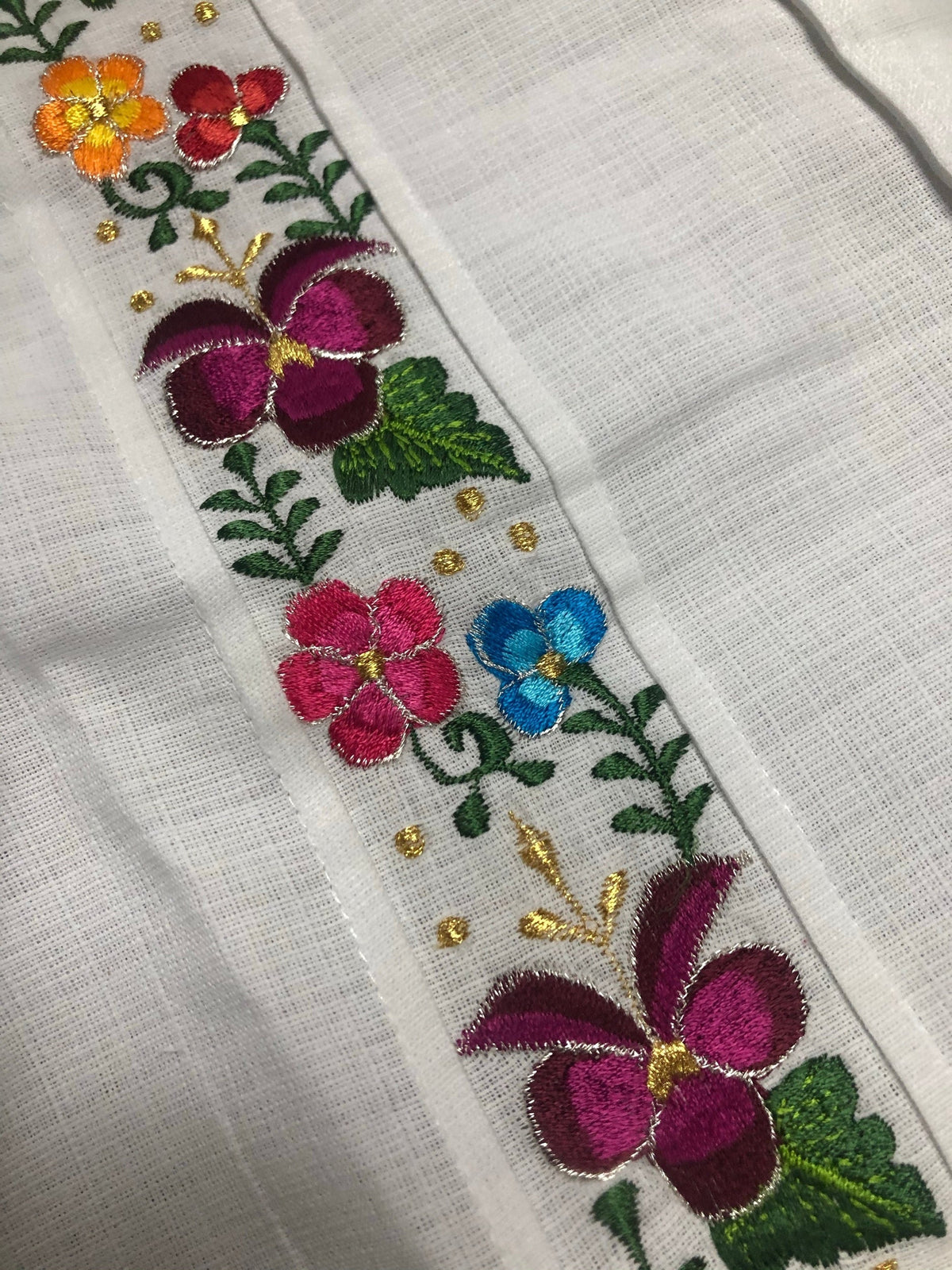 Men’s Guayabera Floral White
