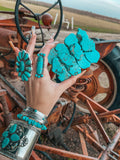 Turquoise Natural Stone Belt Buckle