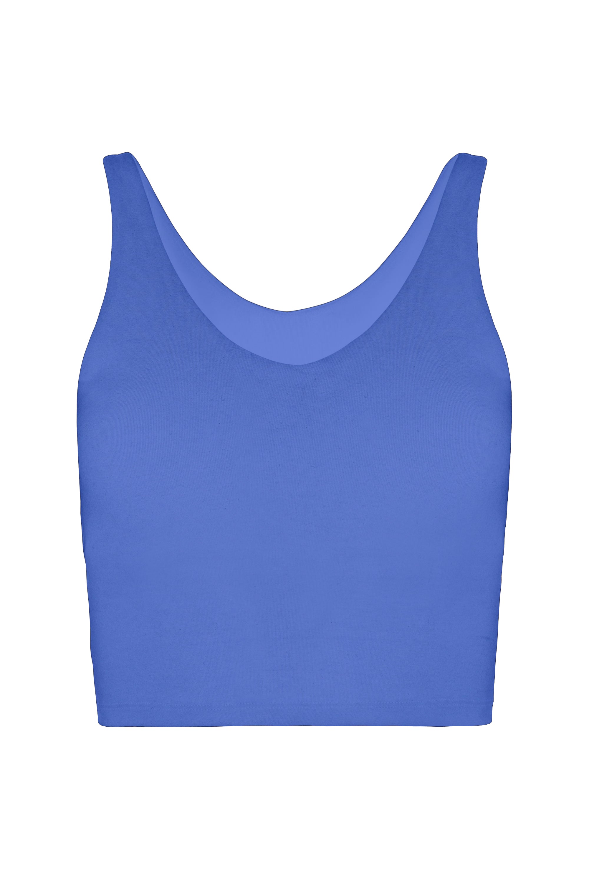 V Neck Organic Cotton Crop Tank