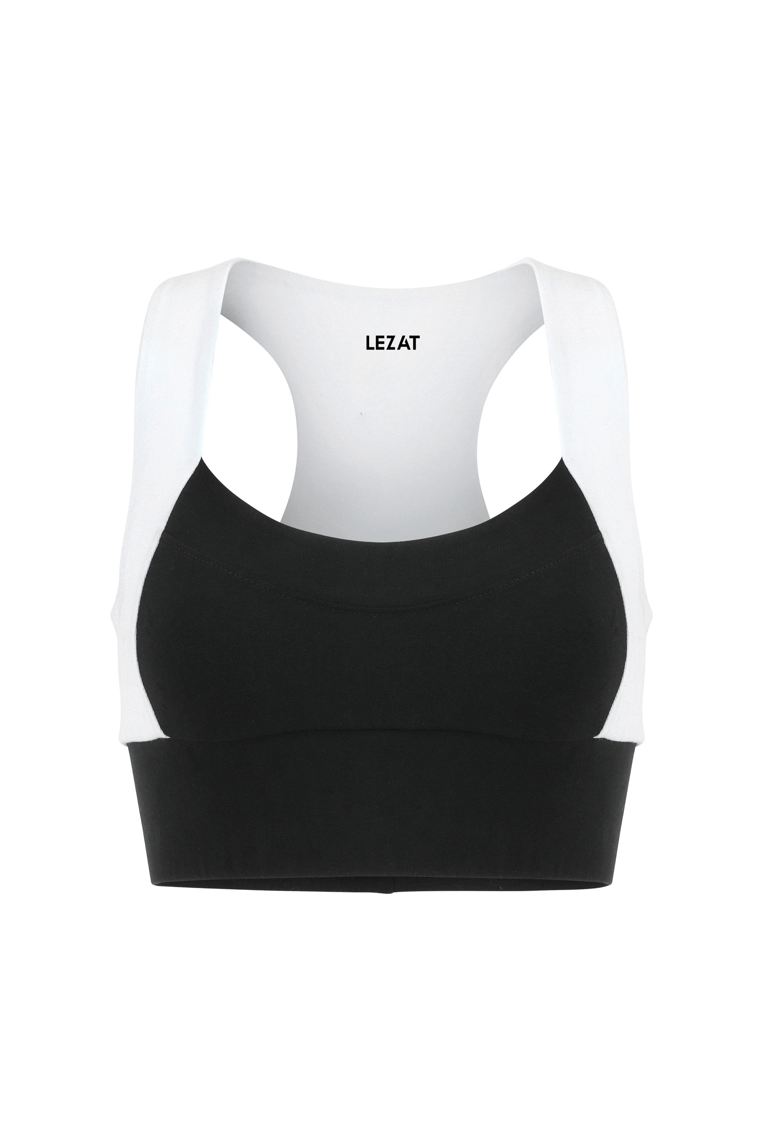 Neda Colorblock Organic Cotton Bra Top