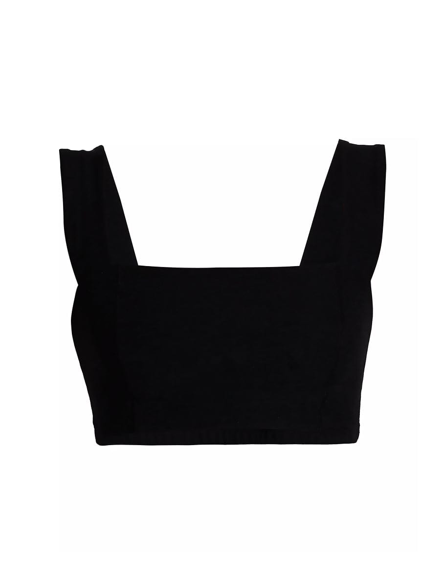 Square Neck Organic Cotton Sports Bra