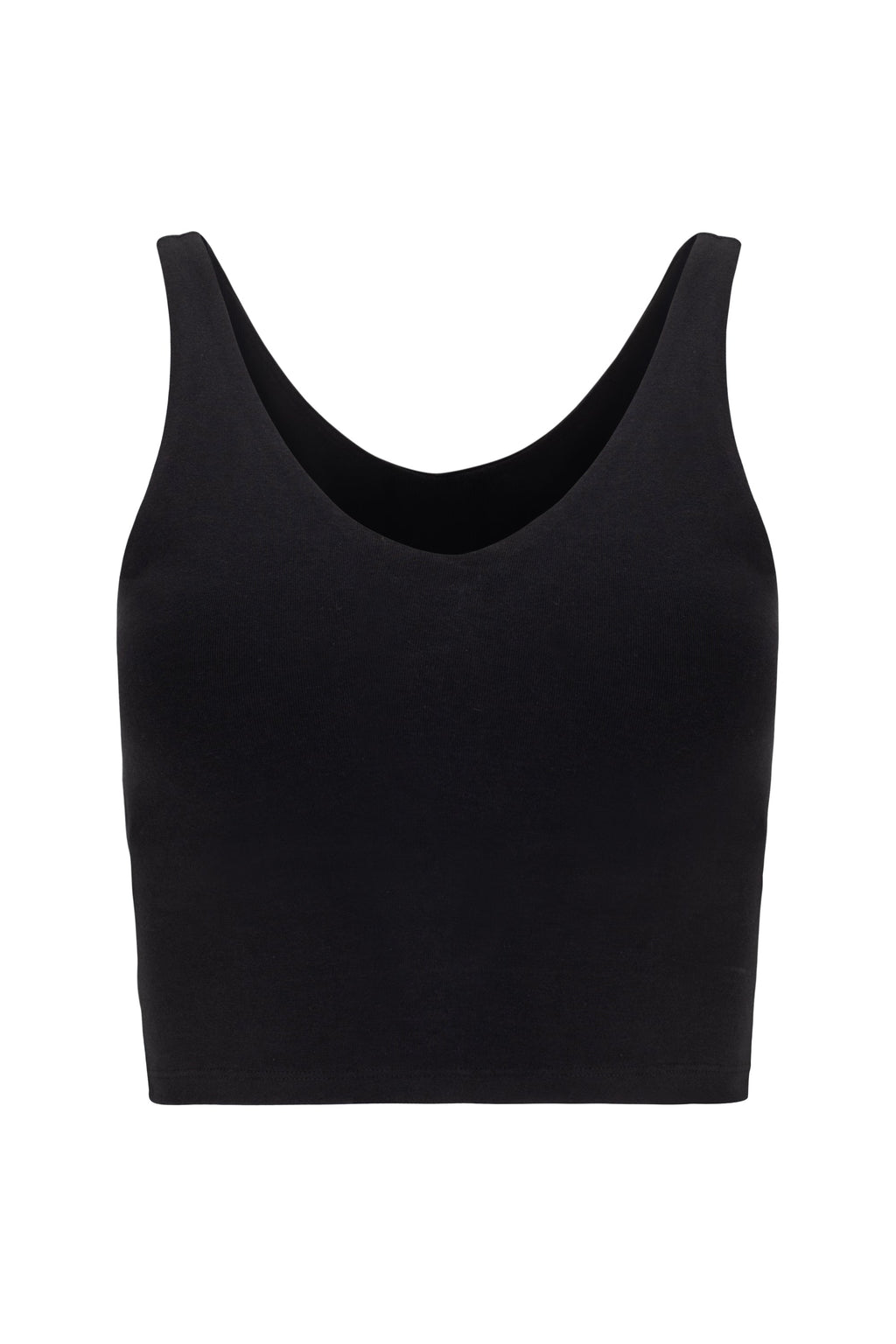 V Neck Organic Cotton Crop Tank