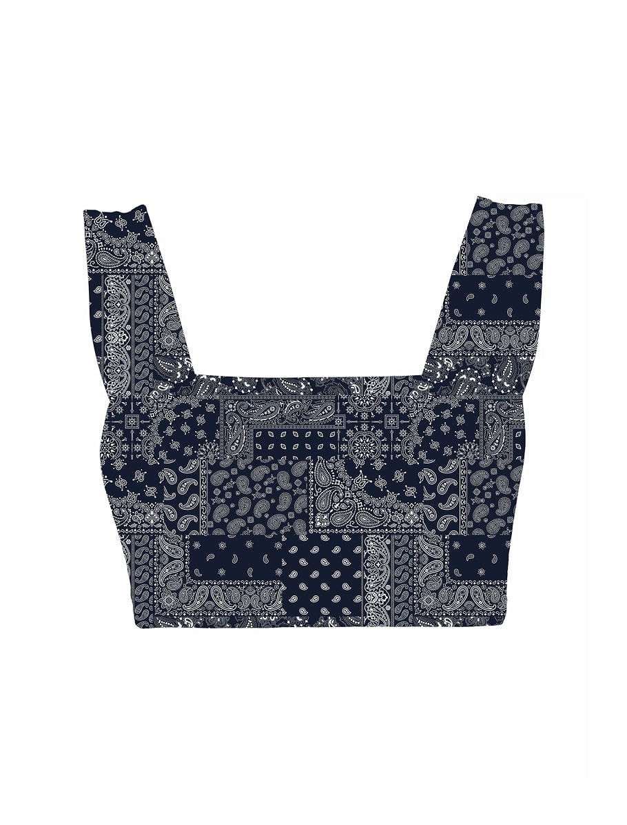 Square Neck Organic Cotton Sports Bra