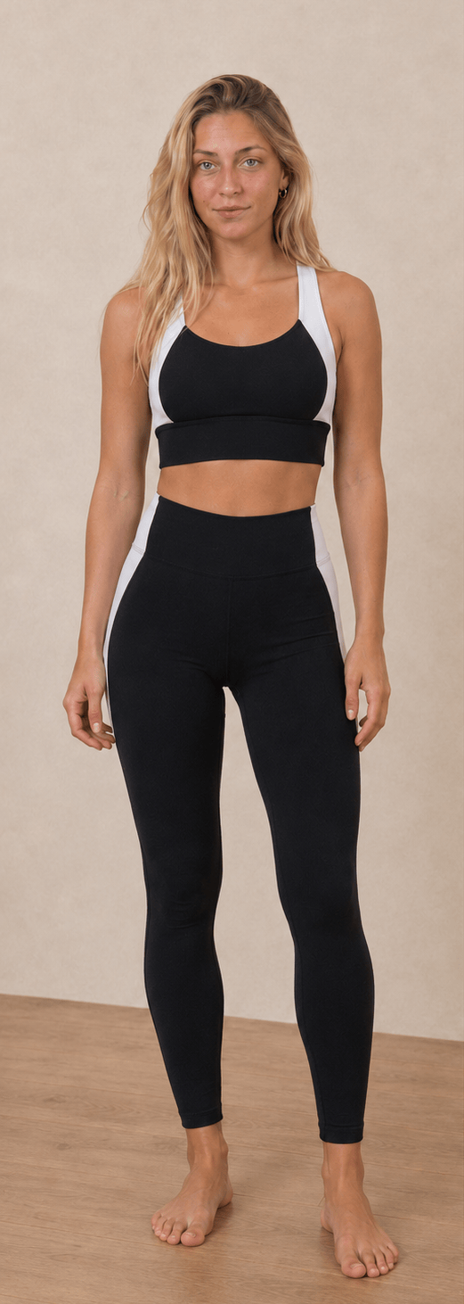 Neda Colorblock Organic Cotton Bra Top
