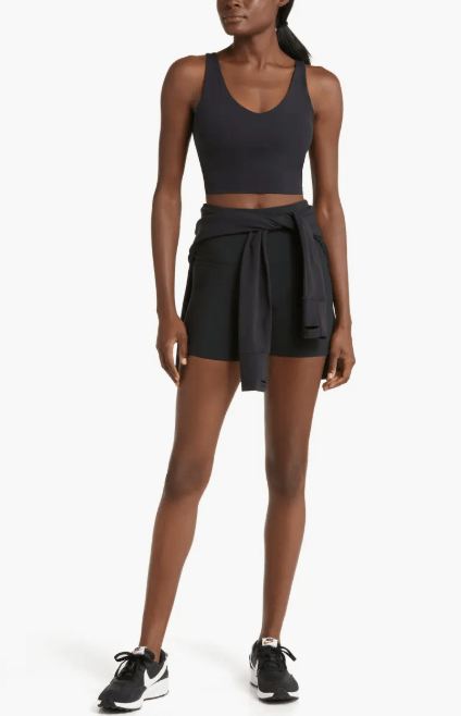 V Neck Organic Cotton Crop Tank
