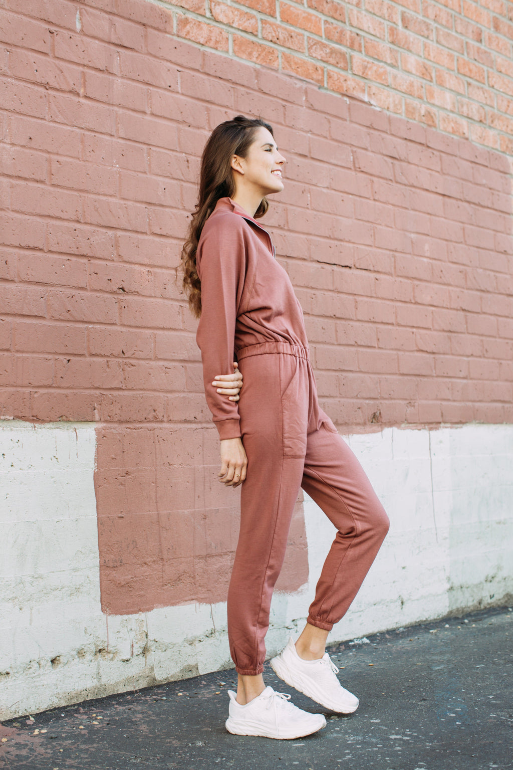 Restore Soft Terry Jumpsuit - Marsala