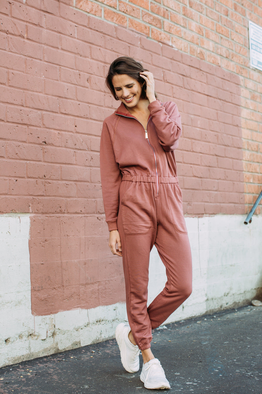 Restore Soft Terry Jumpsuit - Marsala