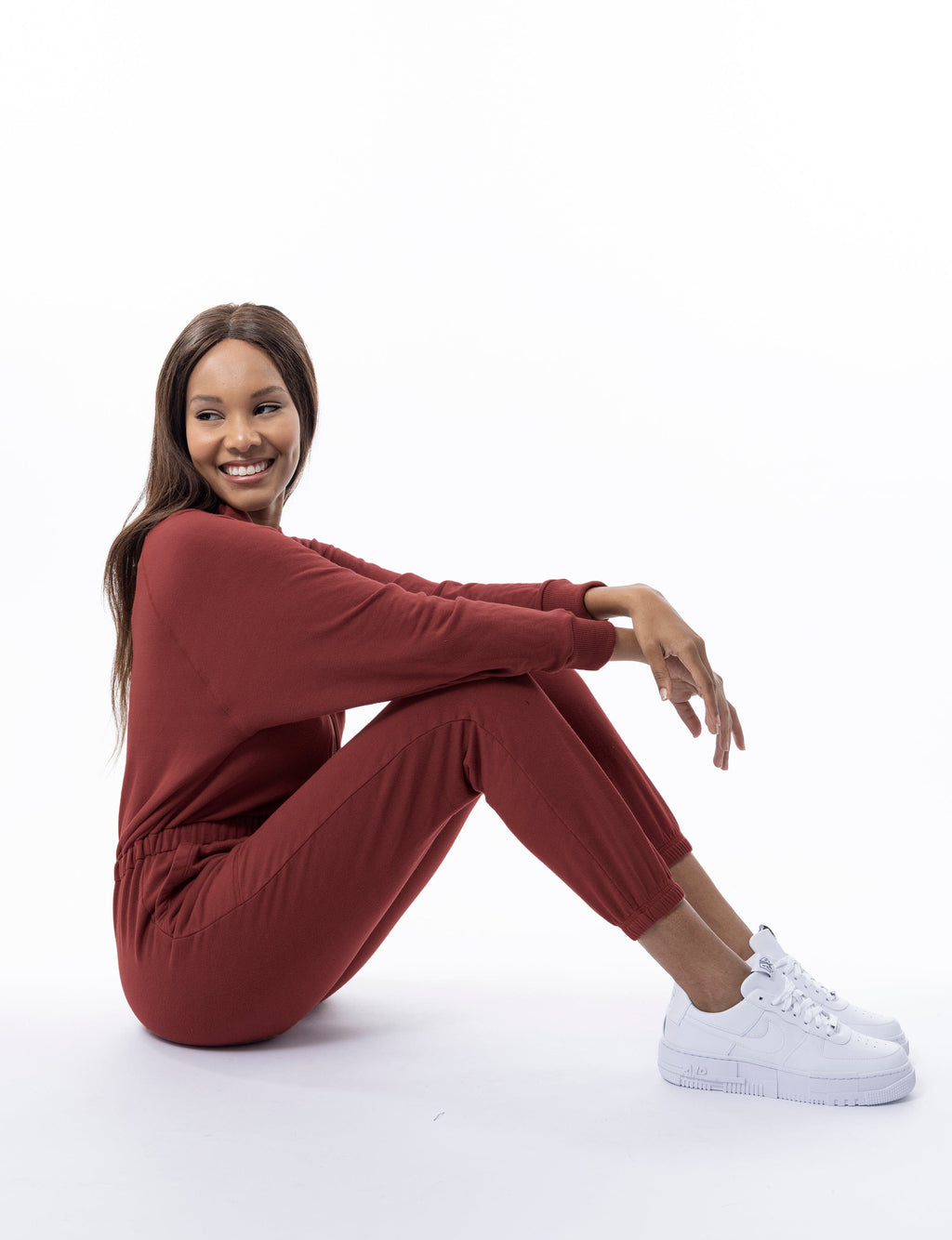 Restore Soft Terry Jumpsuit - Marsala