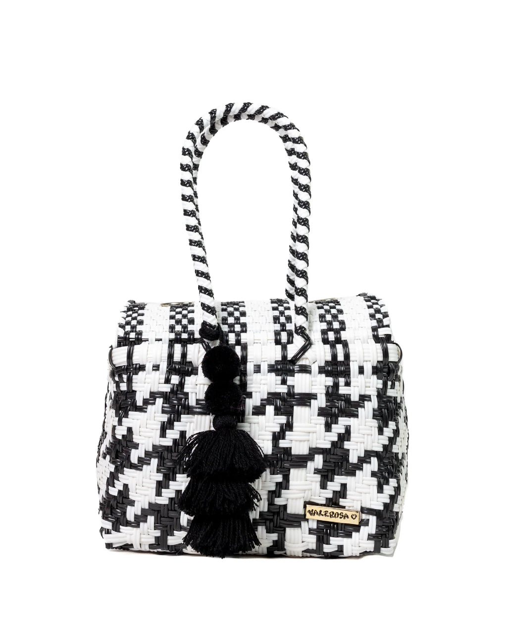 Black and White Houndstooth Mini Purse